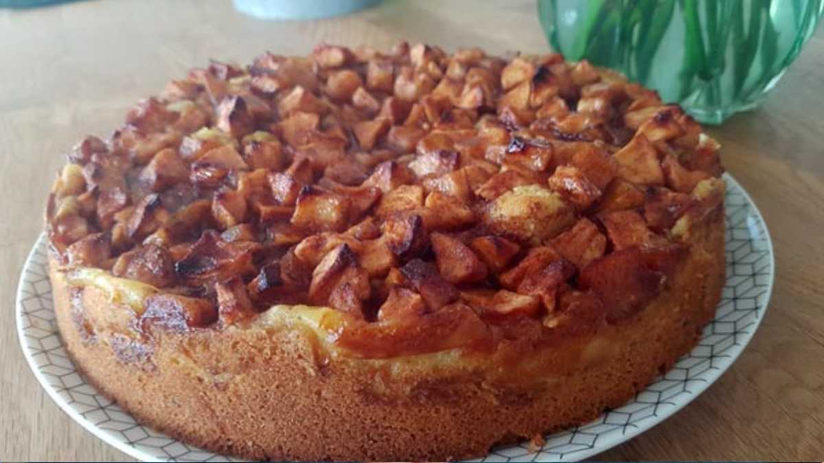 Apfelkuchen mit Zimt - Rezept aus Dänemark - Mehr für Elle